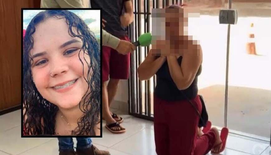 Mãe pede perdão à família de jovem morta pelo namorado na frente dos filhos dela