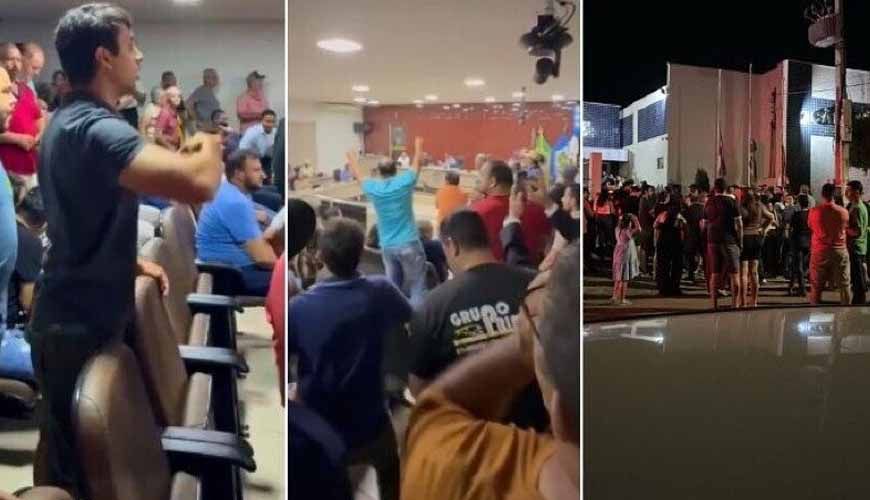 Sob vaias e com proteção policial, vereadores criam verba indenizatória de R$ 4,4 mil