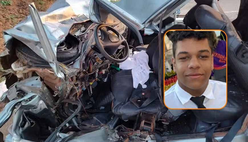 Estudante de 19 anos morre após bater carro em morro de terra às margens de rodovia em MT
