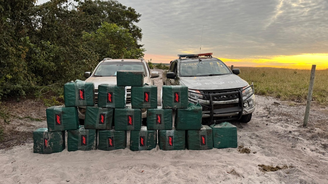 Gefron apreende mais de 550 quilos de cocaína e causa prejuízo de R$ 14 milhões às facções criminosas em MT