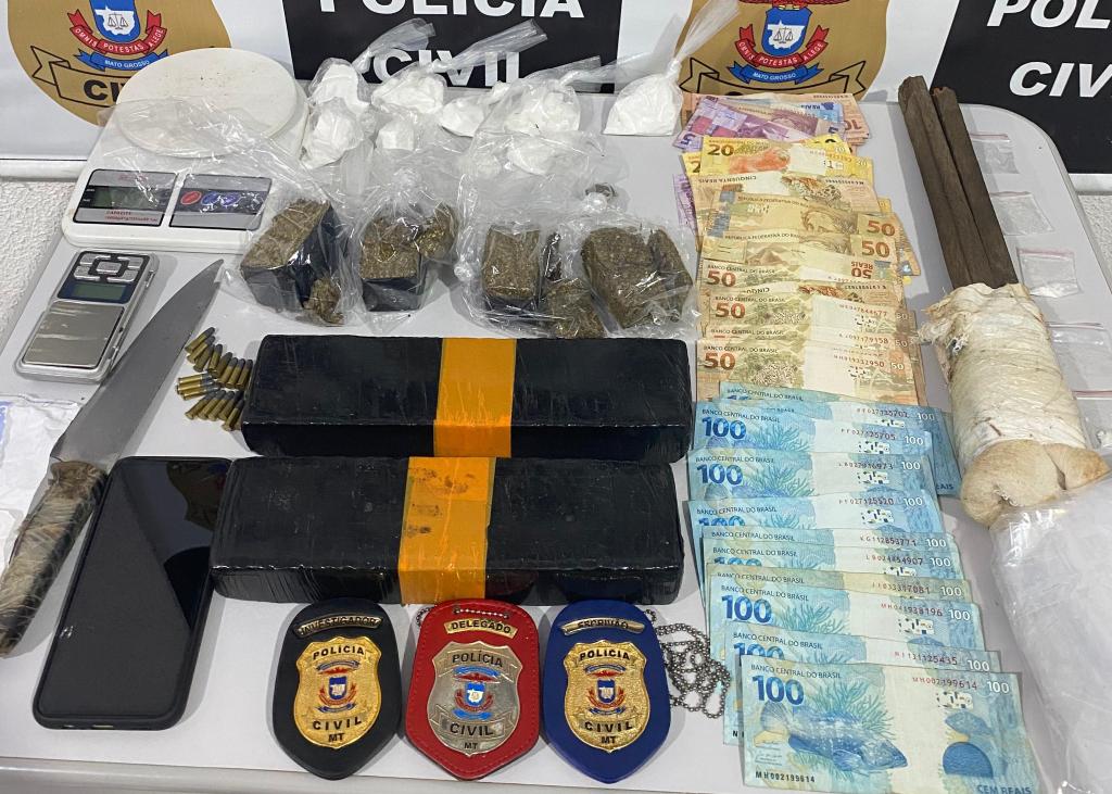 Polícia Civil apreende entorpecentes preparados por facção para serem vendidos em festa de aniversário de Vila Rica