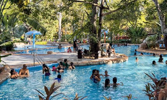 Após reabertura, Parque das Águas quentes registra mais de mil visitantes diários