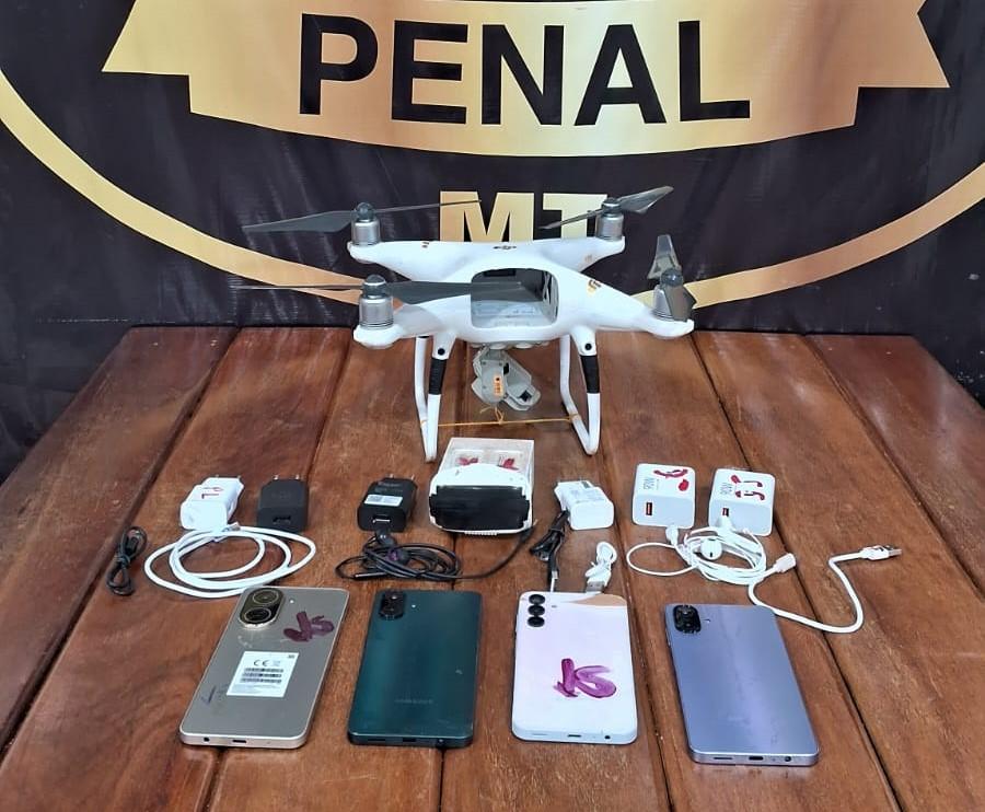 Polícia Penal abate dois drones que tentavam levar celulares para reeducandos