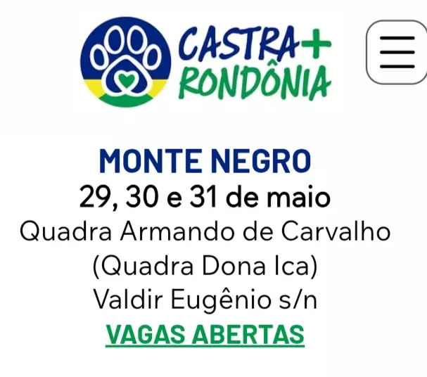 CASTRA+ RONDÔNIA EM MONTE NEGRO