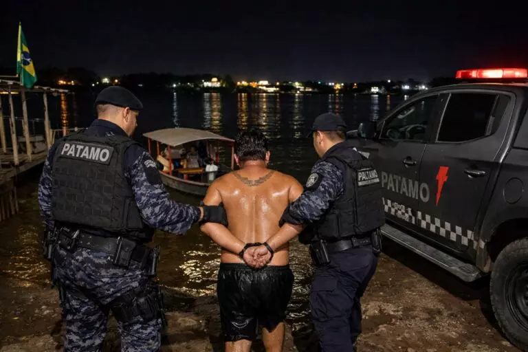Criminoso é preso após tentar fugir nadando pelo Rio Mamoré rumo à Bolívia