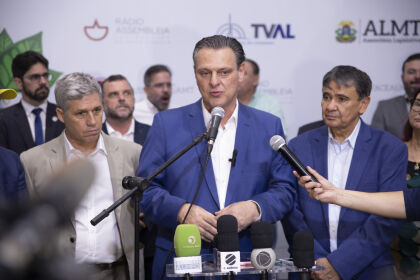 Ministros do governo federal anunciam ações para Mato Grosso em coletiva de imprensa na Assembleia Legislativa