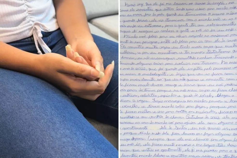 Adolescente relata estupro em carta e acusa padrasto de aplicar testoterona em seu corpo