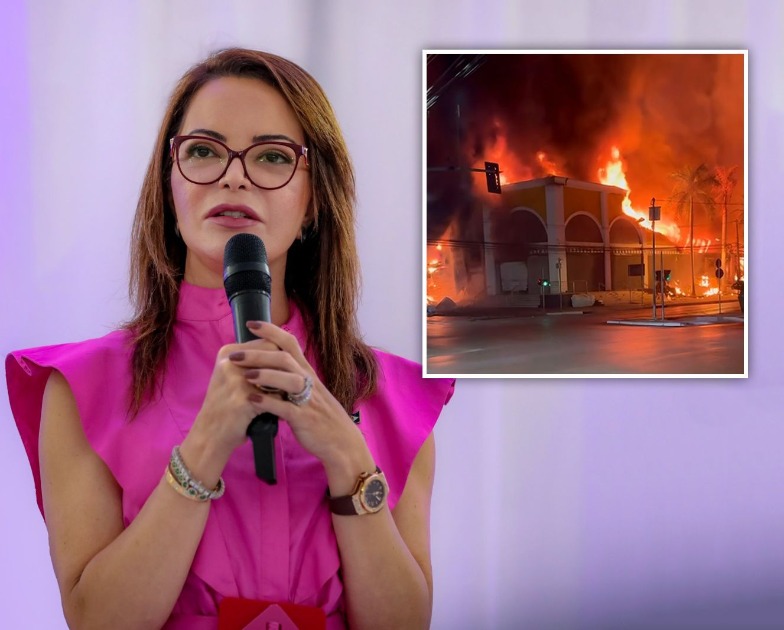 Virginia Mendes lamenta a tragédia no Shopping Popular ocasionada por incêndio