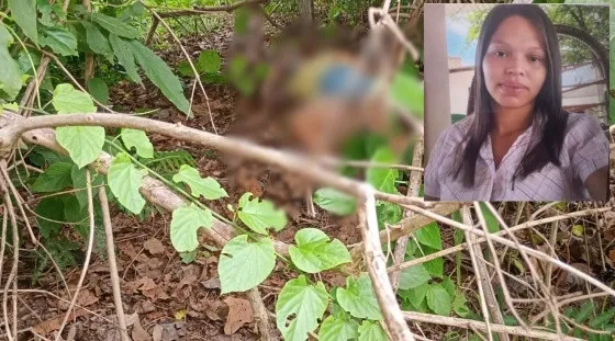 Grávida sai de casa para ir na vizinha e é encontrada morta em área de mata