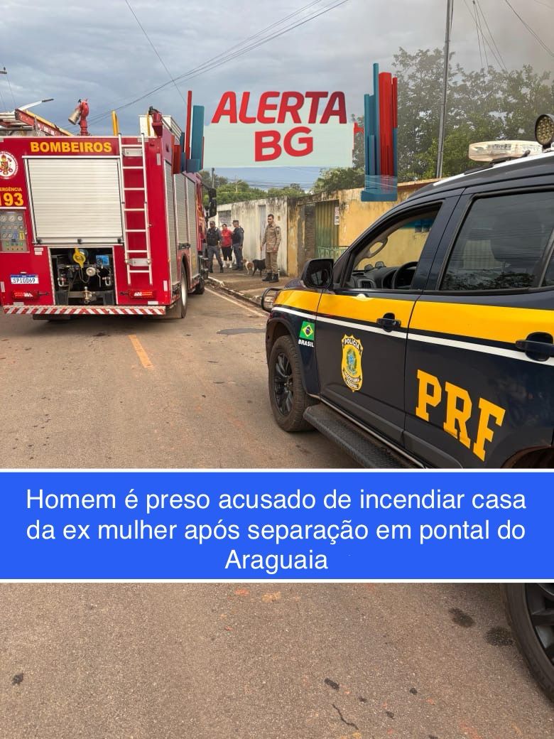 Homem é preso acusado o de incendiar casa da ex-mulher após separação em Pontal do Araguaia