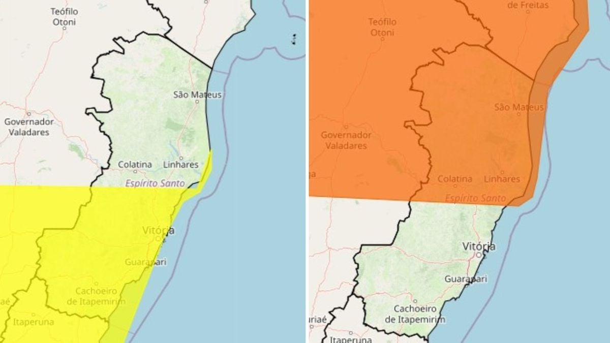 ES sob alerta de chuva: avisos do Inmet valem de Norte a Sul do Estado