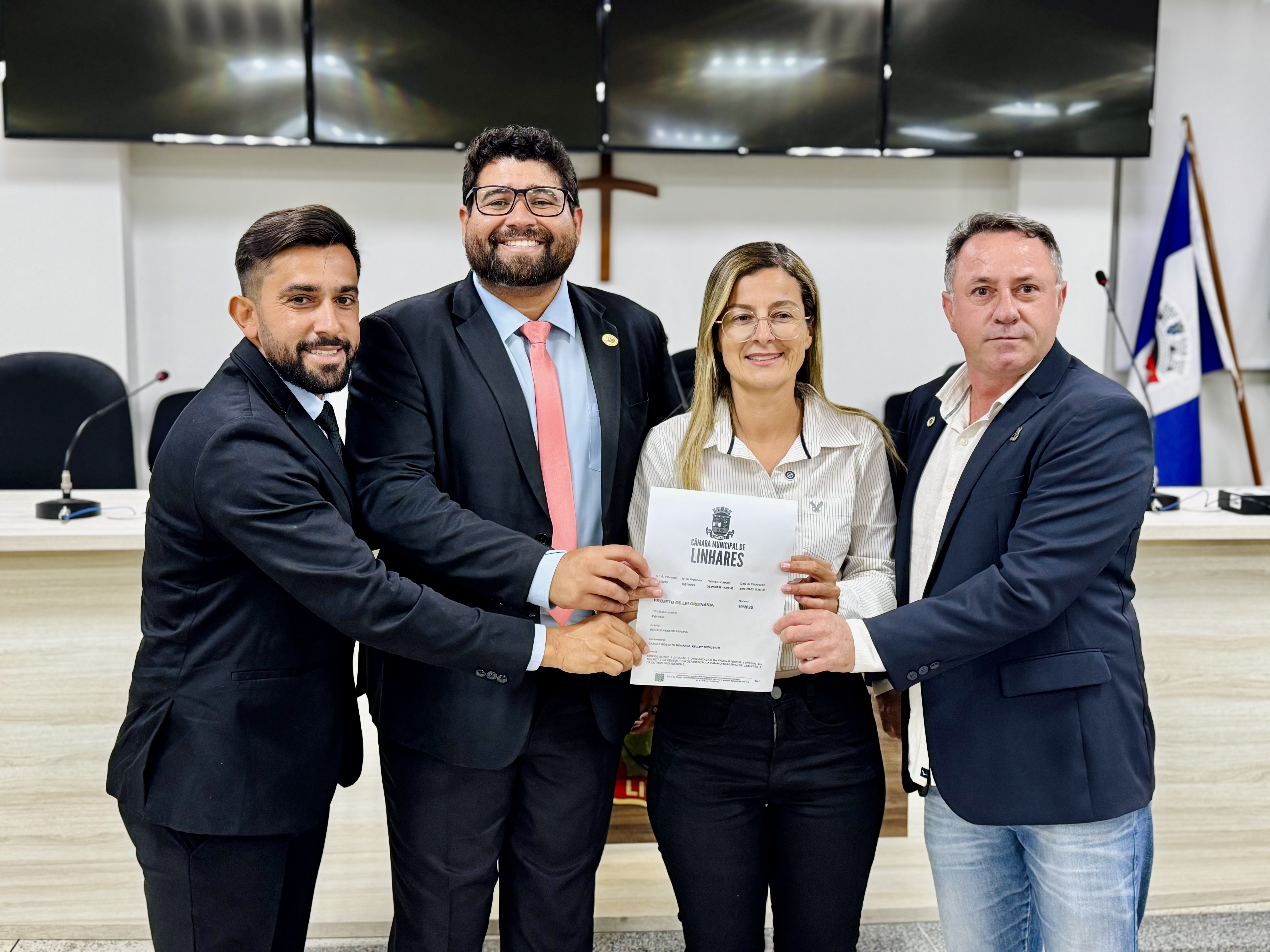 Câmara de Linhares Inicia ano legislativo com Projeto importante para garantia dos direitos das mulheres e pessoas com deficiência