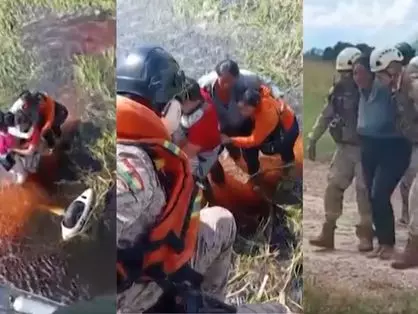 Cinco pessoas sobrevivem a 36 horas em pântano com jacarés e sucuri após queda de avião