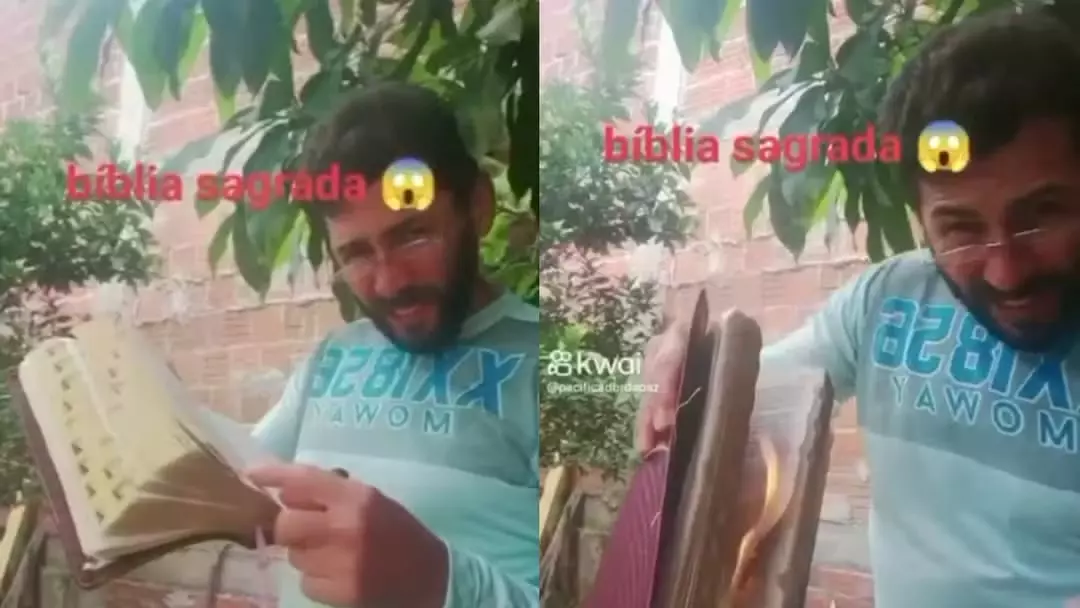 Homem que se filmou queimando bíblia é encontrado morto no interior do Ceará