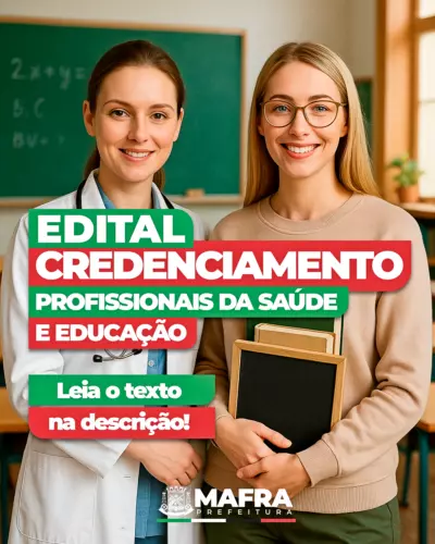 Mafra credencia profissionais para atendimento especializado nas escolas municipais