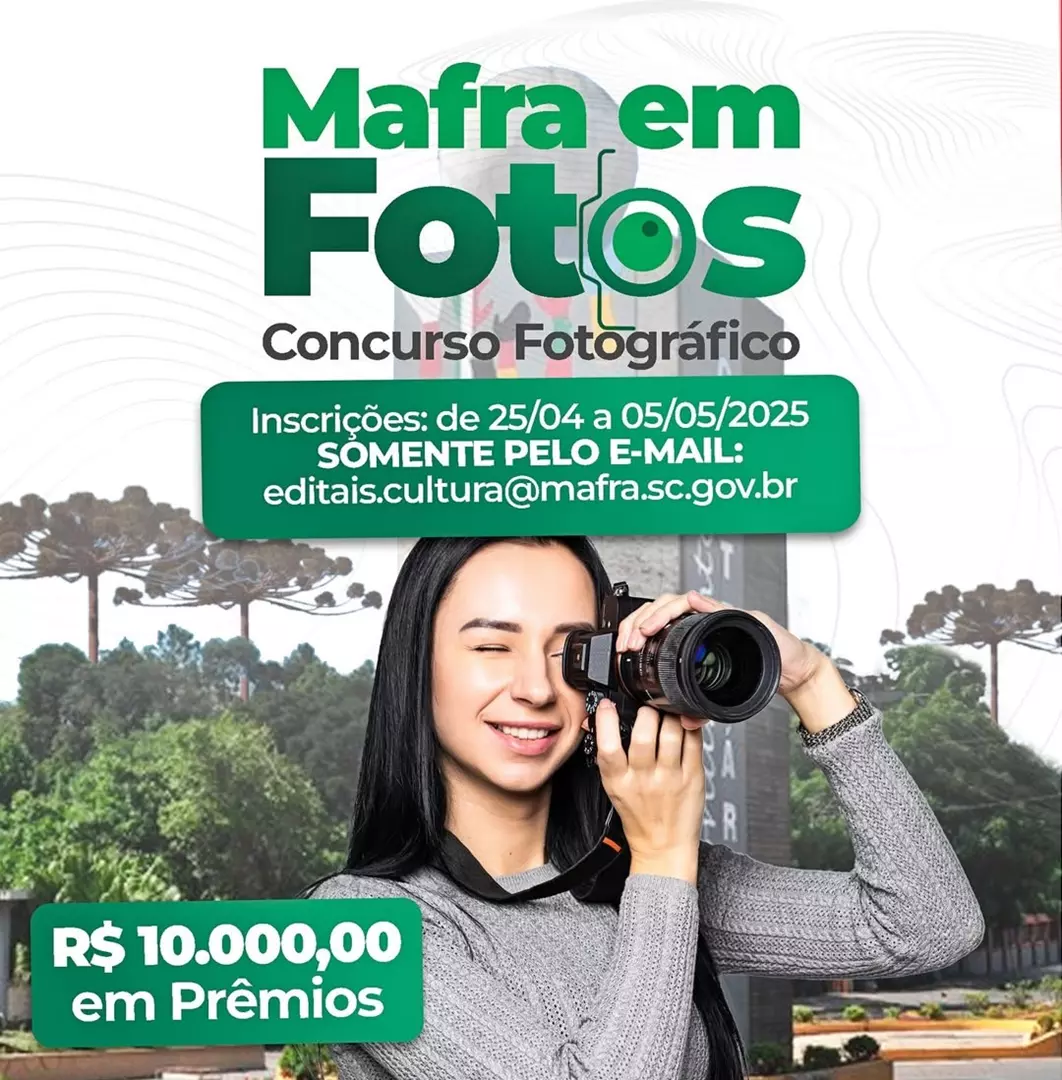 Mafra abre inscrições para concurso fotográfico cultural, veja como participar