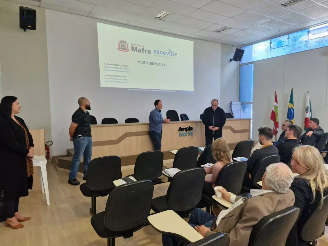 Audiência Pública discute plano de Saneamento Básico em Mafra