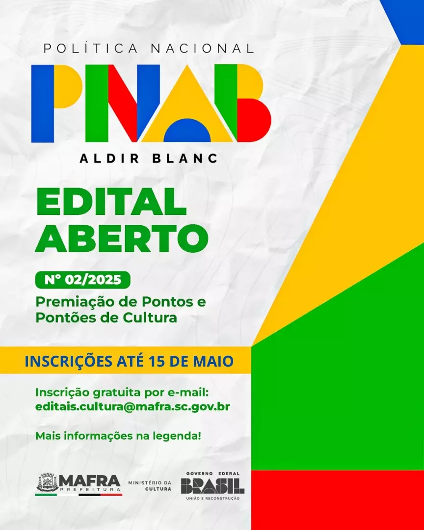 Mafra prorroga o prazo das inscrições para premiação de projetos culturais