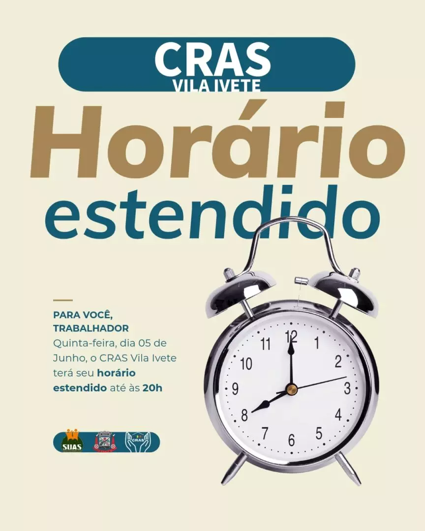 CRAS da Vila Ivete tem atendimento estendido nesta quinta-feira