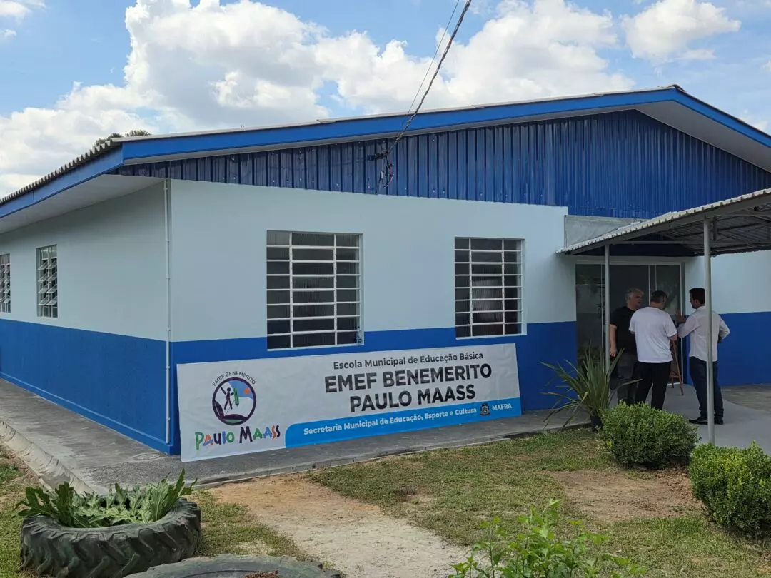 Prefeitura de Mafra inaugura reforma e ampliação de escola na comunidade Amola Flecha
