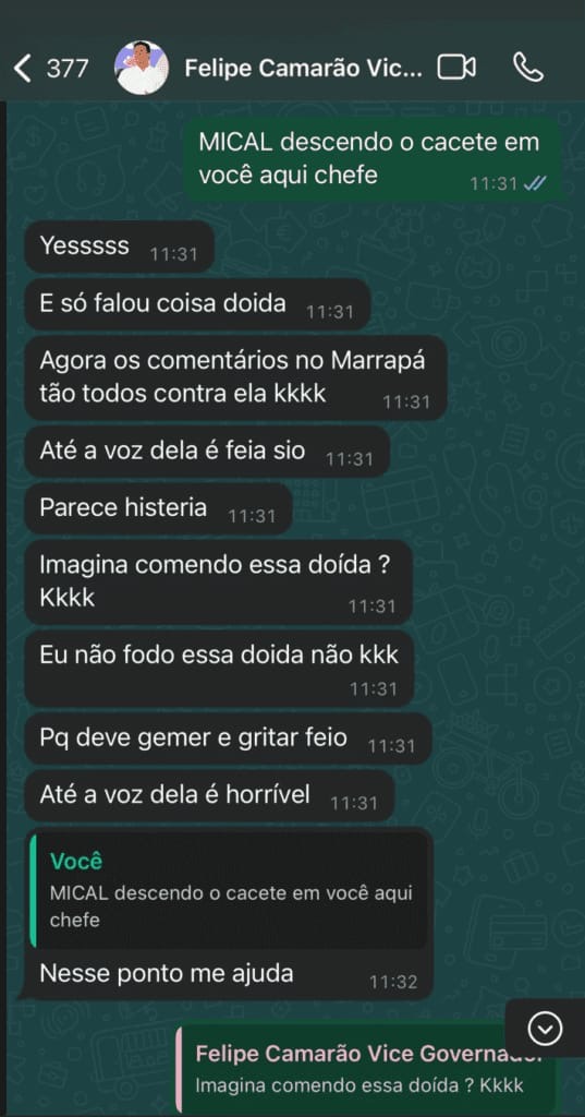 Crise entre vice-governador e deputada Mical: por que Camarão ainda não entregou o celular para perícia?