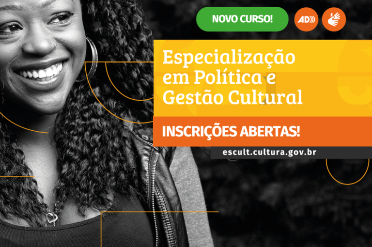 Ministério da Cultura abre inscrições para especialização em Política e Gestão Cultural