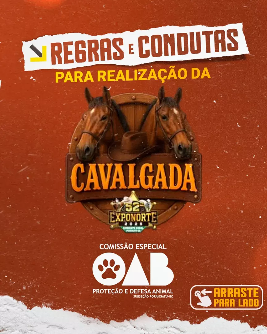 Regras da Comissão do Bem Estar Animal da OAB,Cavalgada da Pecuária