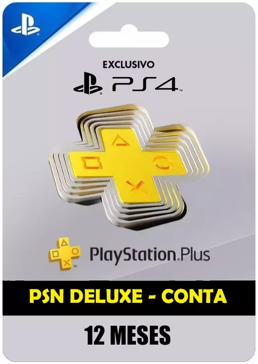 Psn Plus Deluxe User Ps4 12 Meses - LA Games - Produtos Digitais e