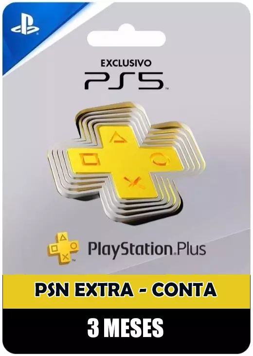 PSN Plus 3 Meses Extra Playstation 5 Mídia Digital PSN - Venger