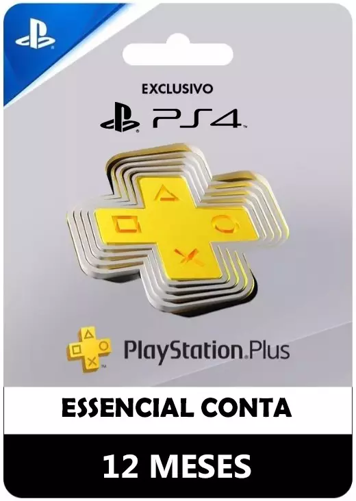 PSN Plus 12 Meses Essencial Playstation 4 Mídia Digital PSN - Venger Games