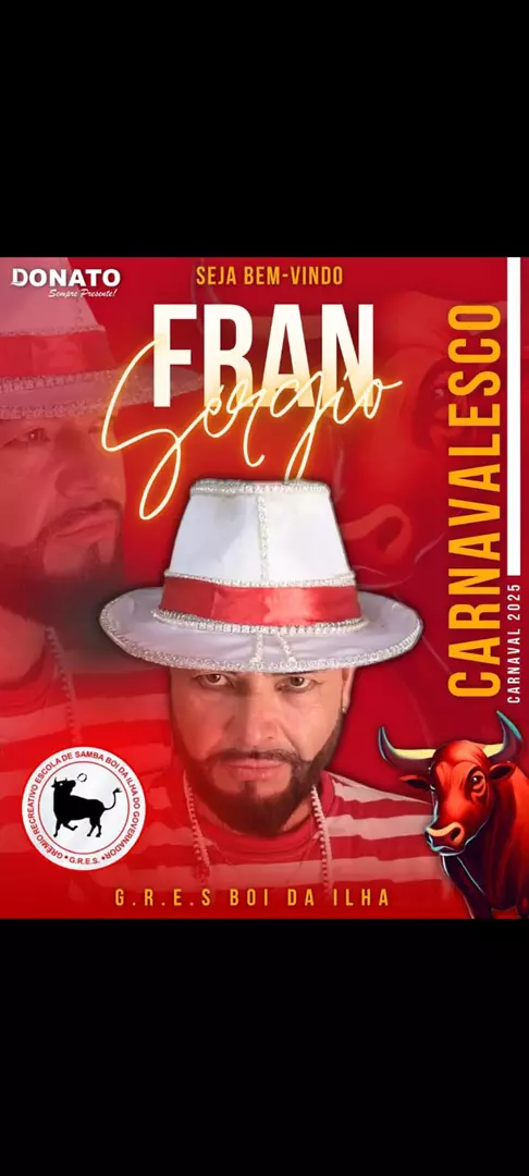 Fran Sérgio é o  novo Carnavalesco do Boi da Ilha do Governador