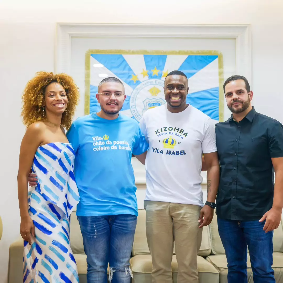 Unidos de Vila Isabel anuncia Dandara Ventapane e Raphael Rodrigues como 1º casal de mestre-sala e porta-bandeira da agremiação