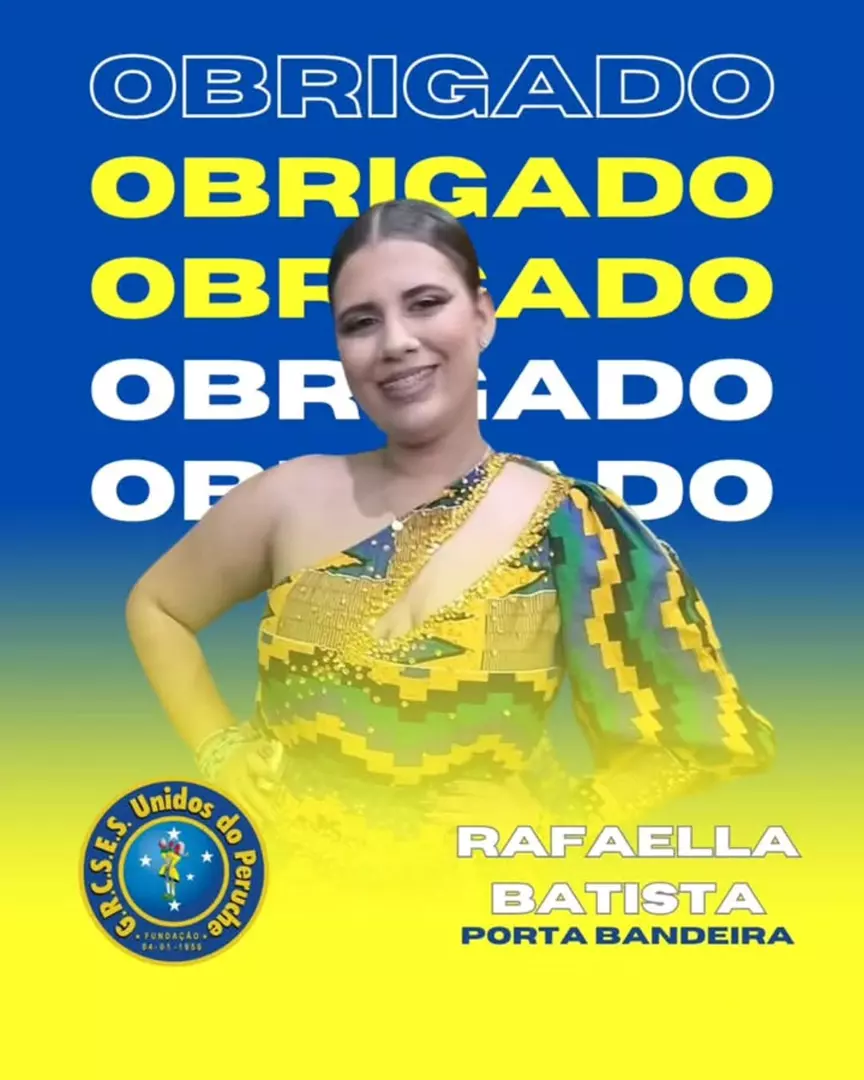 Rafaella Batista não segue como porta bandeira do Peruche