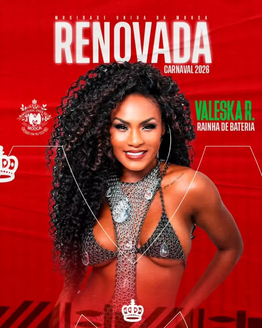 VALESKA REIS SEGUE COMO RAINHA DE BATERIA DA MUM