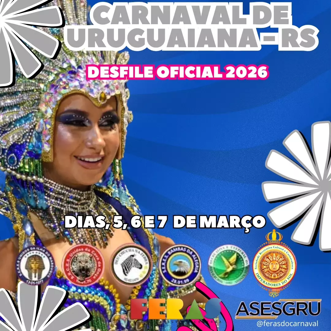 COFIRA A DATA OFICIAL DO CARNAVAL FORA DE ÉPOCA DE URUGUIANA DE 2026