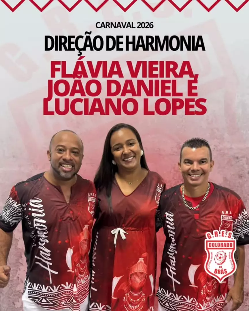 COLORADO DO BRÁS RENOVA COM TRIO DE DIRETORES DE HARMONIA PARA 2026