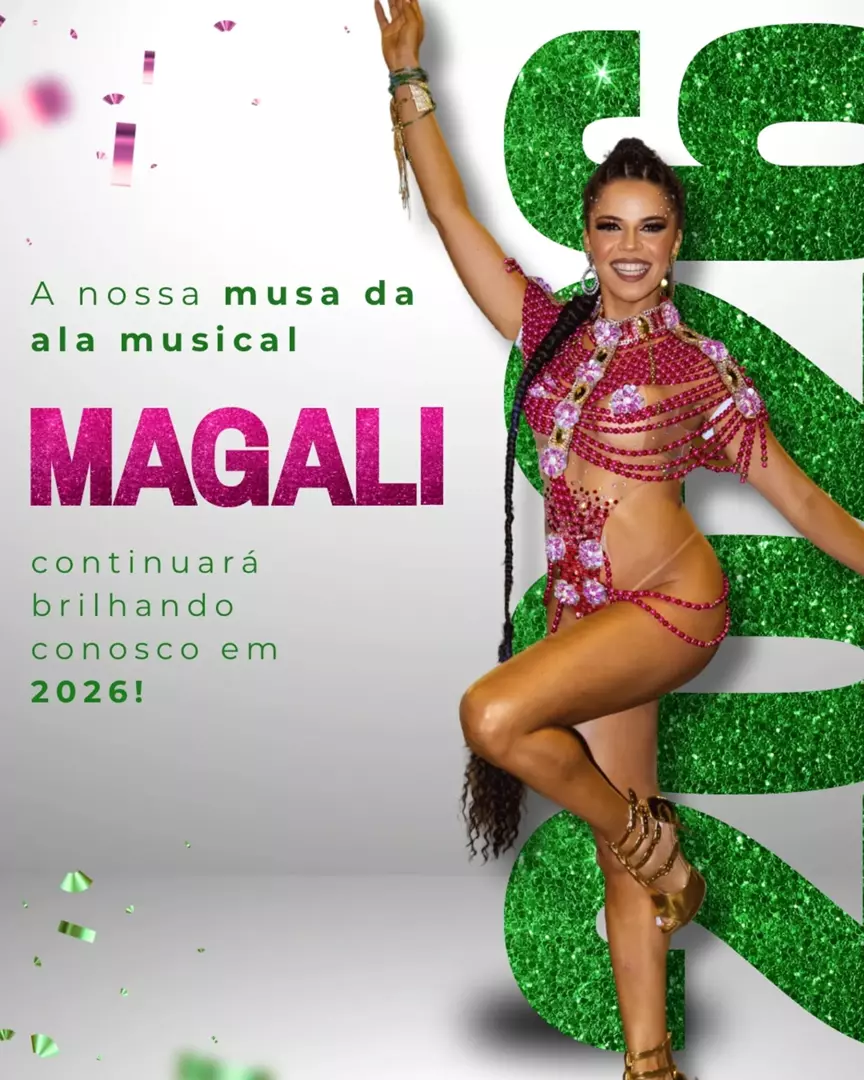 Magali segue como Musa da Ala Musical para o Carnaval 2026!