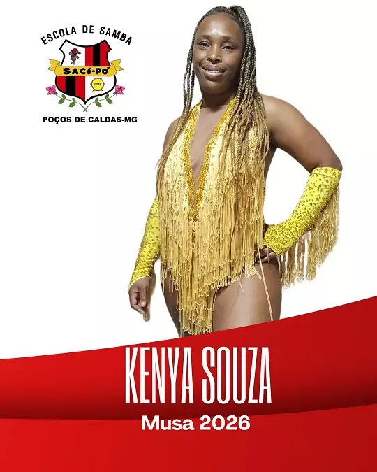 Rainha do Carnaval de Poços de Caldas é renovada como musa da Saci Pô para 2026
