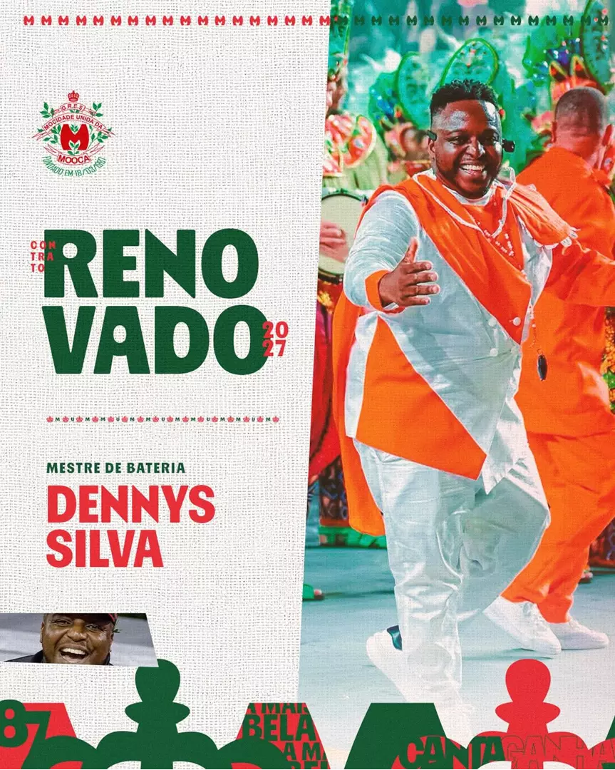 MESTRE DENNYS RENOVA COM MOCIDADE UNIDA DA MOOCA PARA 2027