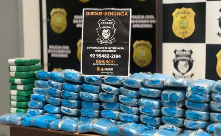 Dupla é presa com mais de 200 quilos de cocaína avaliados em R$ 6,3 milhões