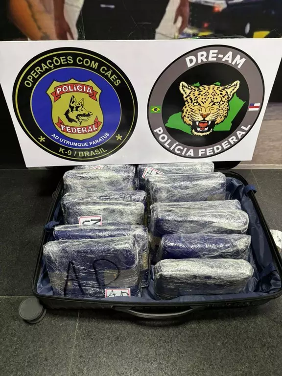 PF apreende cerca de 15kg de maconha no Aeroporto Internacional de Manaus