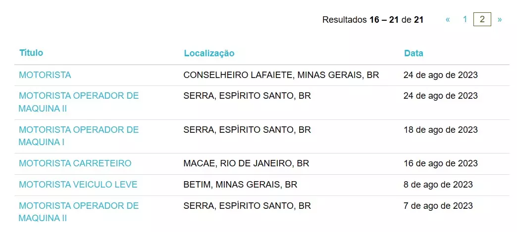 A imagem mostra uma divulgação de vagas de motoristas na VIX Logística