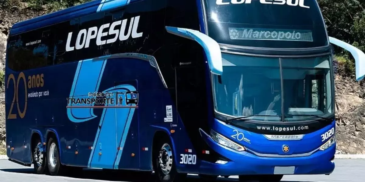Ônibus da frota Lopesul