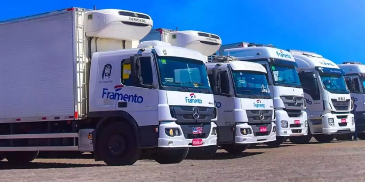 Frota da empresa Transportes Framento