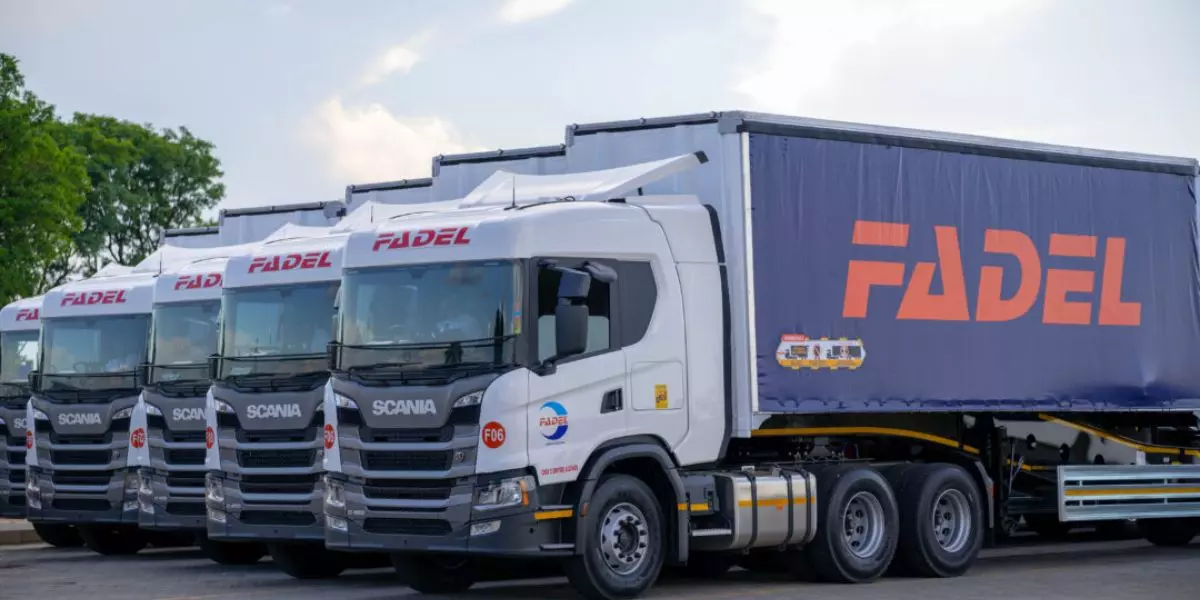 Frota da empresa Fadel Transportes