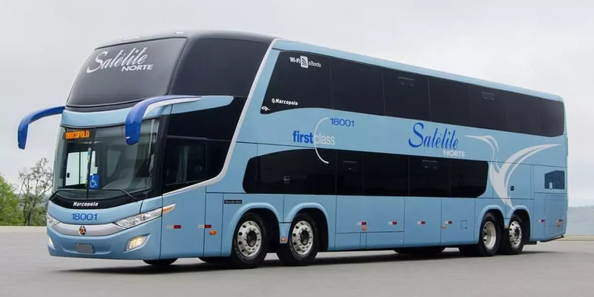 Ônibus da frota da empresa Satélite Norte