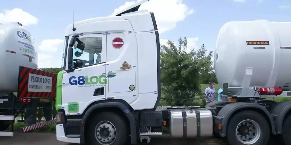 Rodotrem da frota da empresa G8 Log