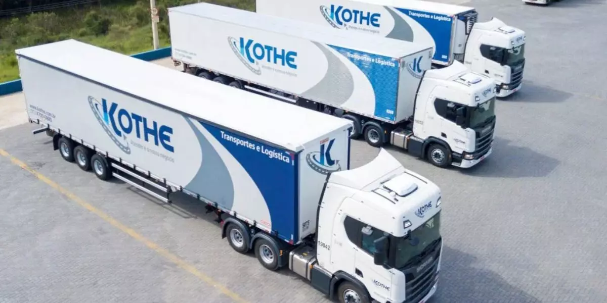 Frota da empresa Kothe Transporte
