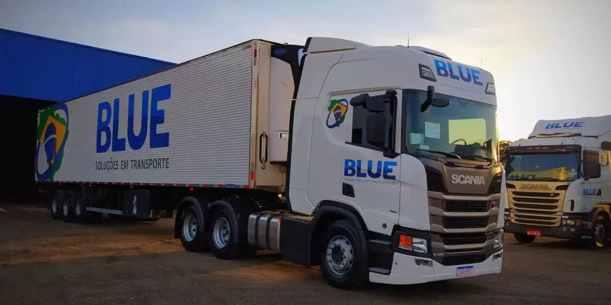 Frota da empresa Blue Transportes