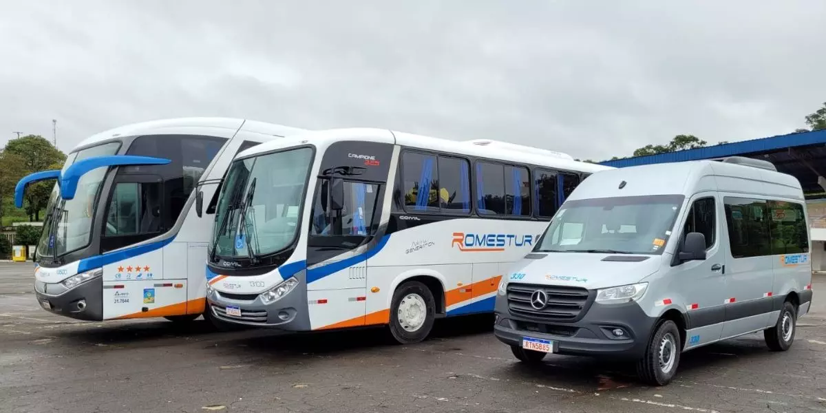 a ROMESTUR, renomada empresa de ônibus
